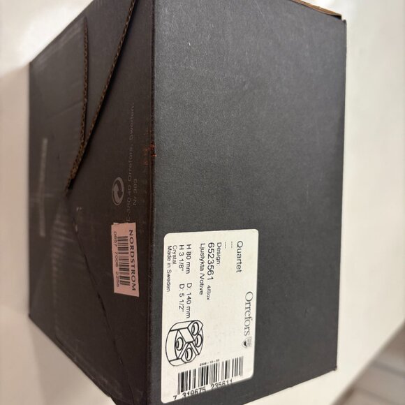 NWT Orrefors Crystal Quartet Votive Candel Holders by Helen Krantz - Picture 7 of 8